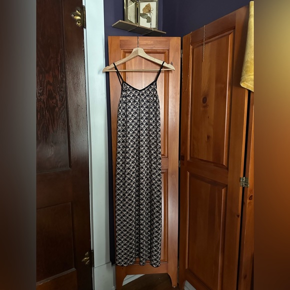 Shein Silky Crepe Style Pattered Tank Maxi Dress - Picture 1 of 6